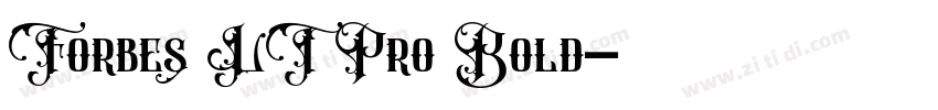 Forbes LT Pro Bold字体转换